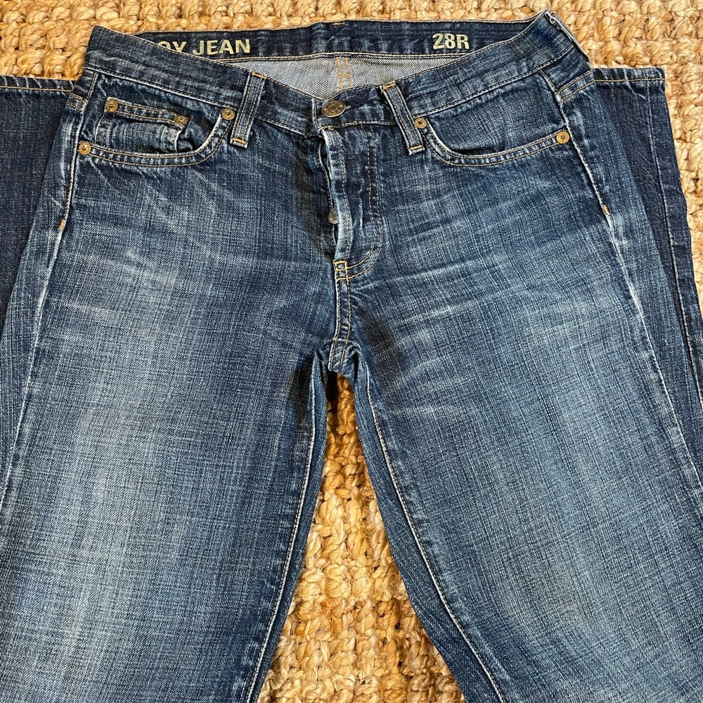 J Crew Boy Jean Buttonfly Bootcut Denim 28R
